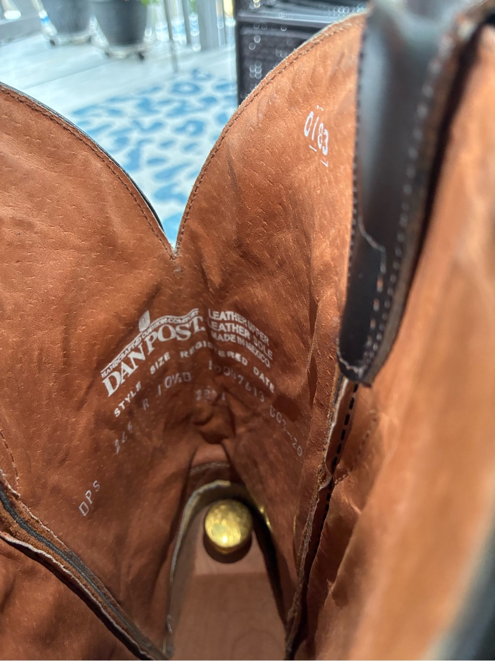 Men's Dan Post Python Boots - Picture 4 of 5